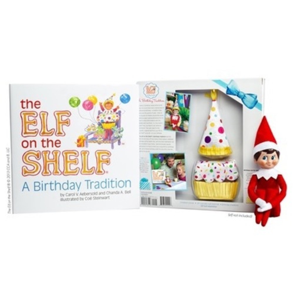 Elf On The Shelf A Birthday Tradition Book And Cupcake Outfit Set Hat Christmas